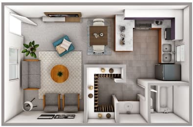Townhome, Studio, 1 & 2-Bedroom Apartments in Alhambra